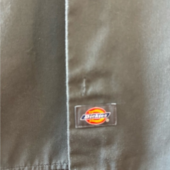 Dickies Work Shirt Small Button Down Gray Lucky Fish Utility Top novelty - Picture 3 of 14